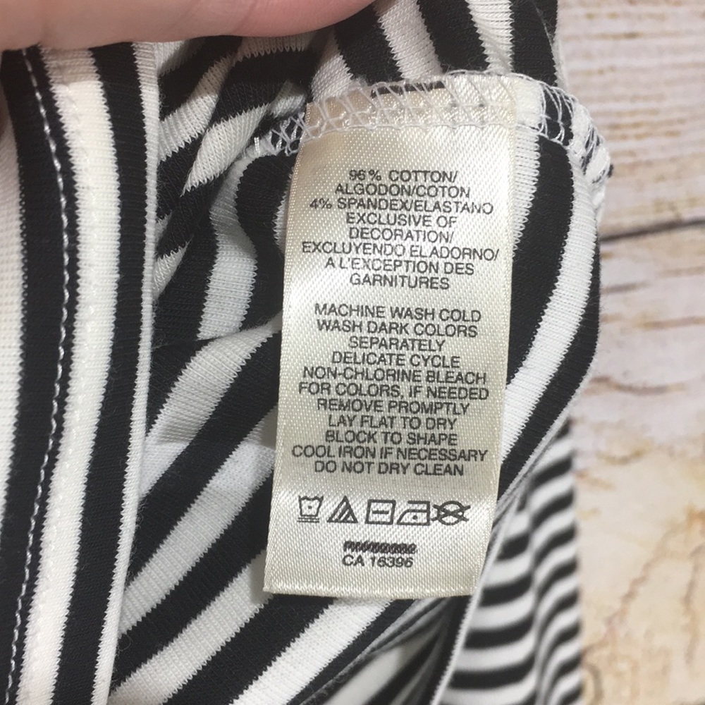 Anne Taylor loft size xs black and white stripe - Picture 3 of 5